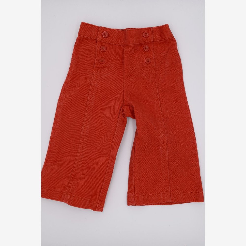 Janie and Jack 6 to 12 Months Red Flare Pants Bottoms
